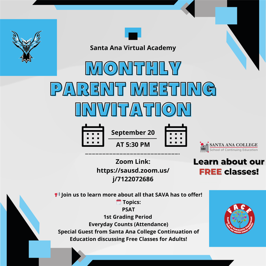  Monthly Parent Meetings